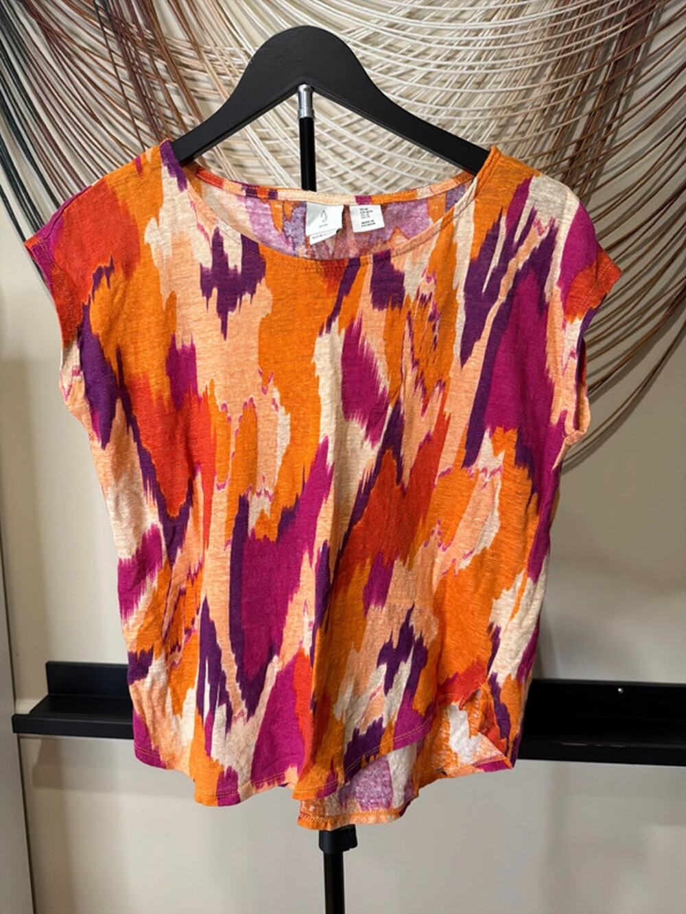 Joie 100% linen blouse, colorful EUC  3168 m